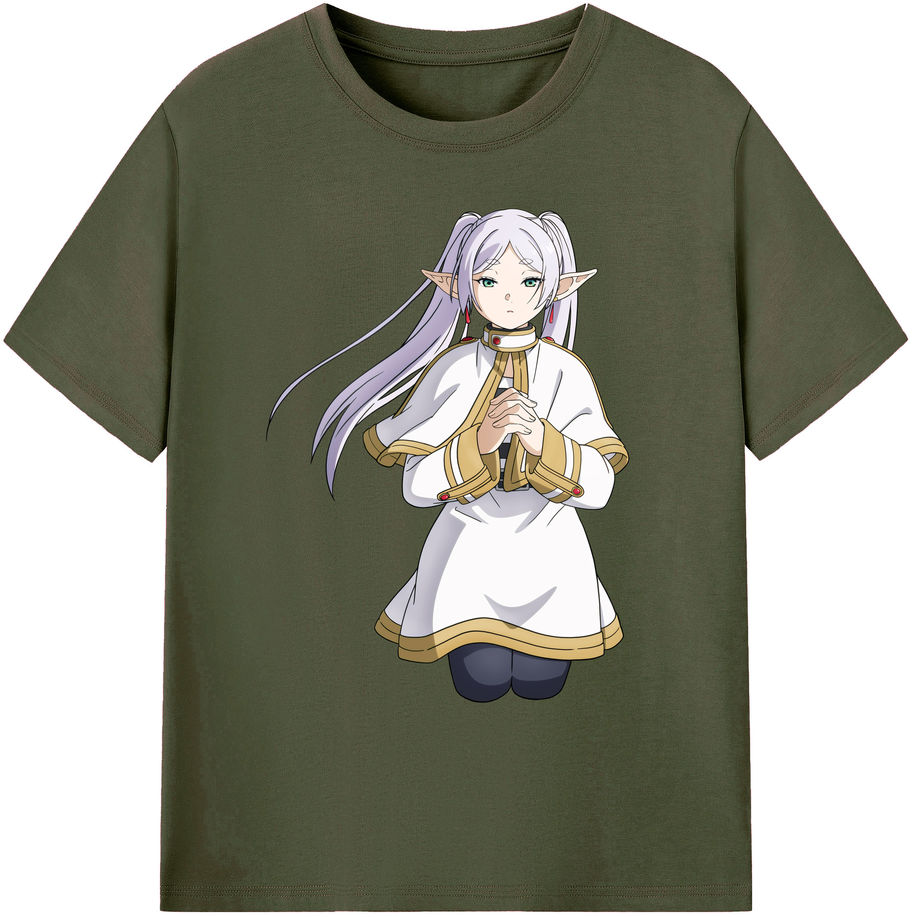 （画像用） 葬送のフリーレン Frieren 綿100％ メンズ半袖Tシャツ｜肌触りやわらか＆通気性